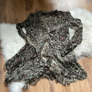 ZARA Printed Button Down Shirt